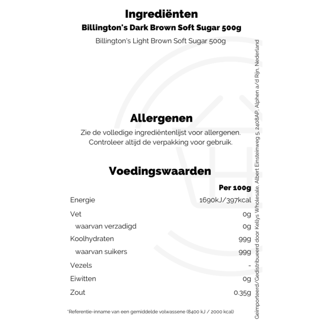 Billington's Light Brown Soft Sugar 500g