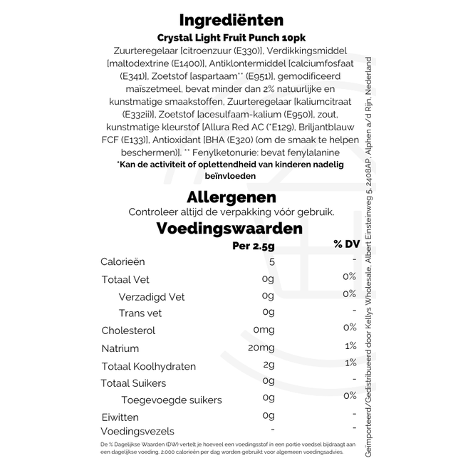 Crystal Light Fruit Punch 10pk