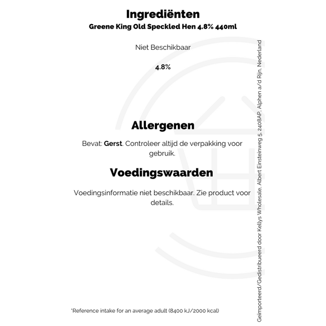 Greene King Old Speckled Hen 4.8% 4x440ml