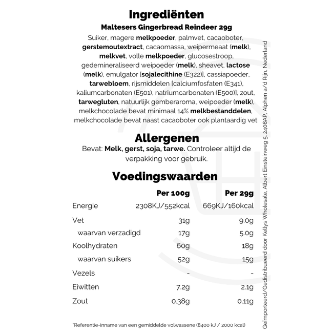 Maltesers Gingerbread Reindeer 29g