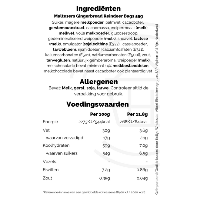 Maltesers Gingerbread Reindeer Bags 59g