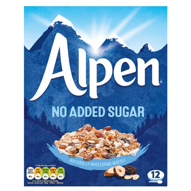 Alpen No Added Sugar 550g