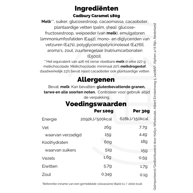 Cadbury Caramel 180g
