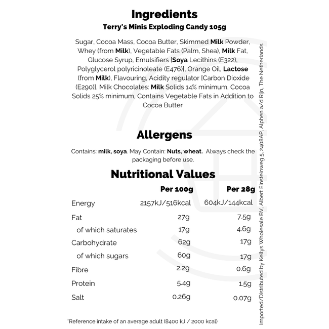 Terry's Minis Exploding Candy 105g