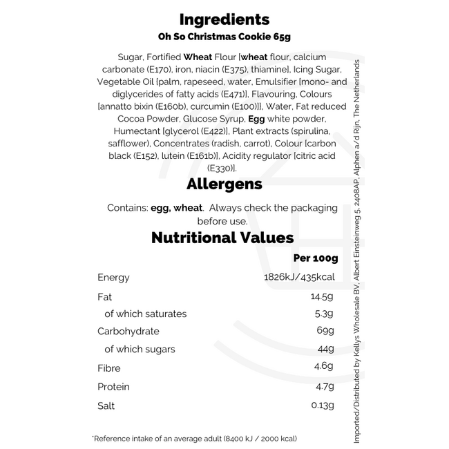 Oh So Christmas Cookie 65g