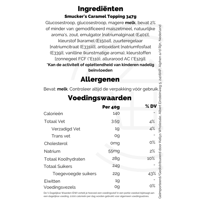 Smucker's Caramel Topping 347g