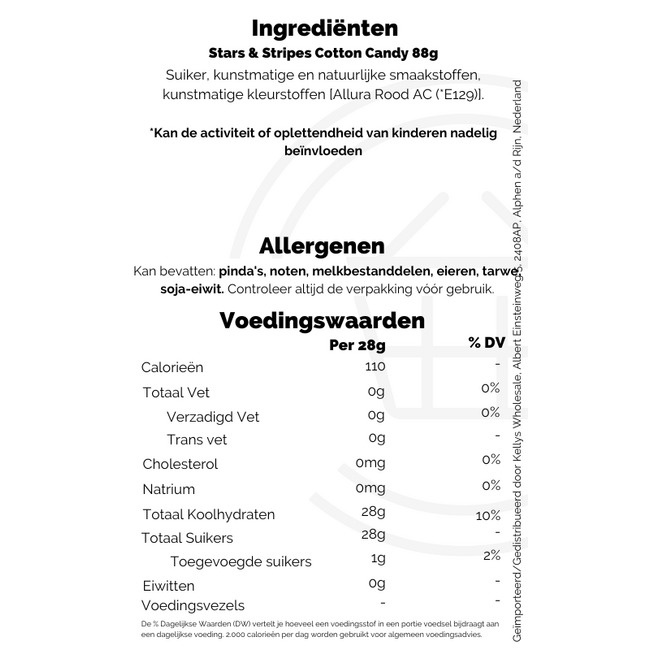 Stars & Stripes Cotton Candy 88g