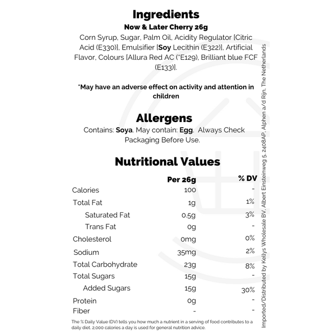 Now & Later Cherry 26g