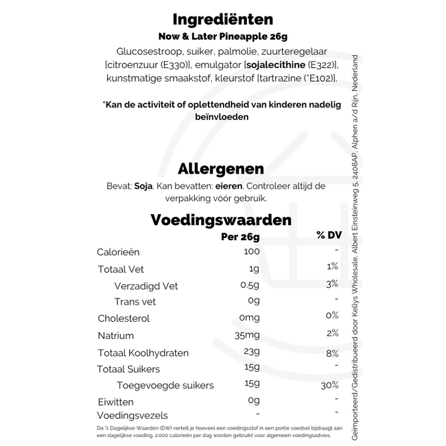Now & Later Pineapple 26g – Süßigkeiten