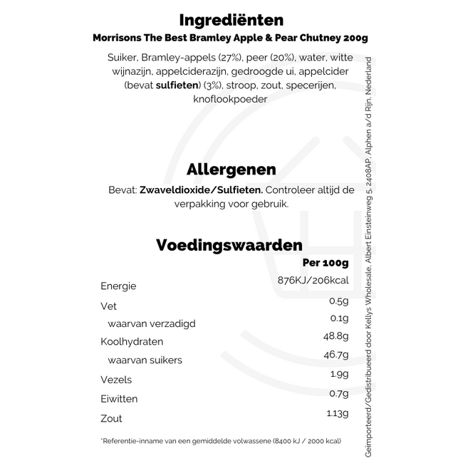 Morrisons The Best Bramley Apple & Pear Chutney 200g