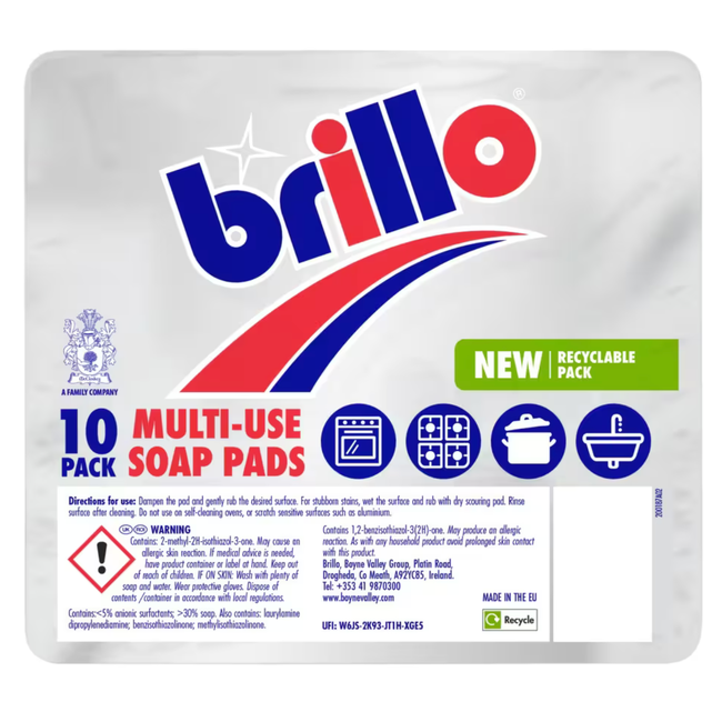 Brillo Multi Use Soap Pads 10pk