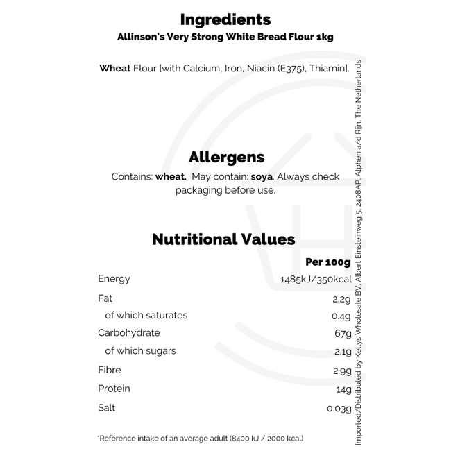 Allinson's Very Strong White Bread Flour 1kg