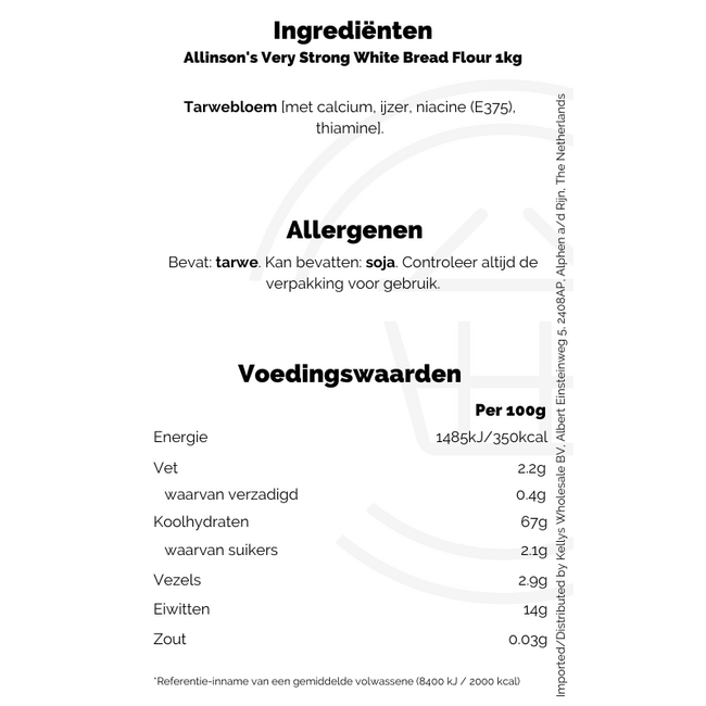 Allinson's Very Strong White Bread Flour 1kg