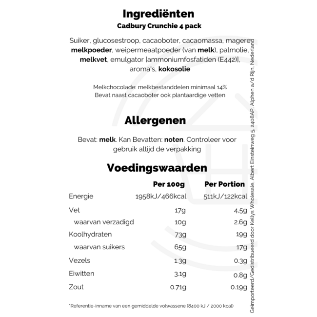 Cadbury Crunchie 4x26,1g