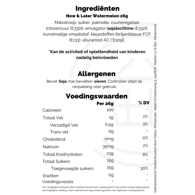Now & Later Watermelon 26g (6pc)