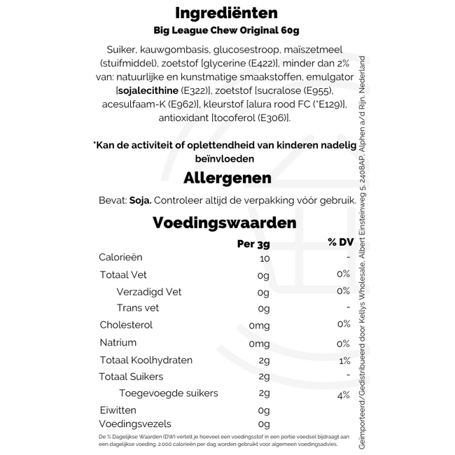 Big League Chew Original 60g