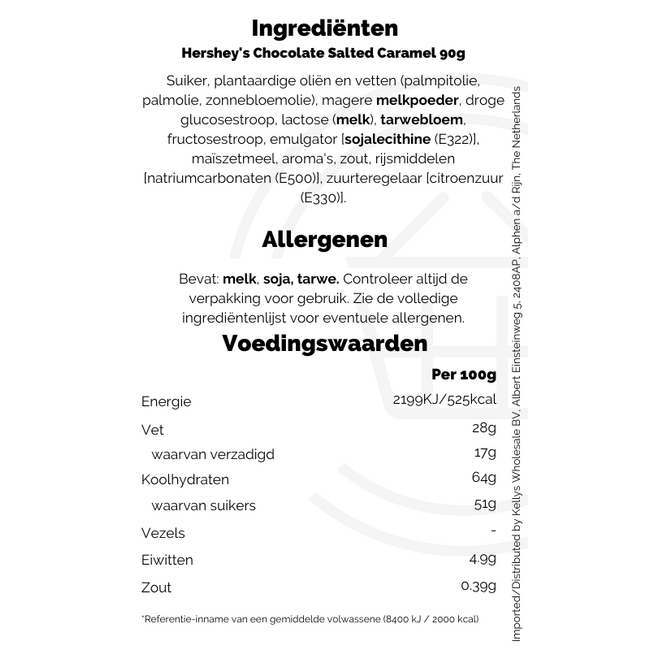 Hershey's Chocolate Salted Caramel 90g