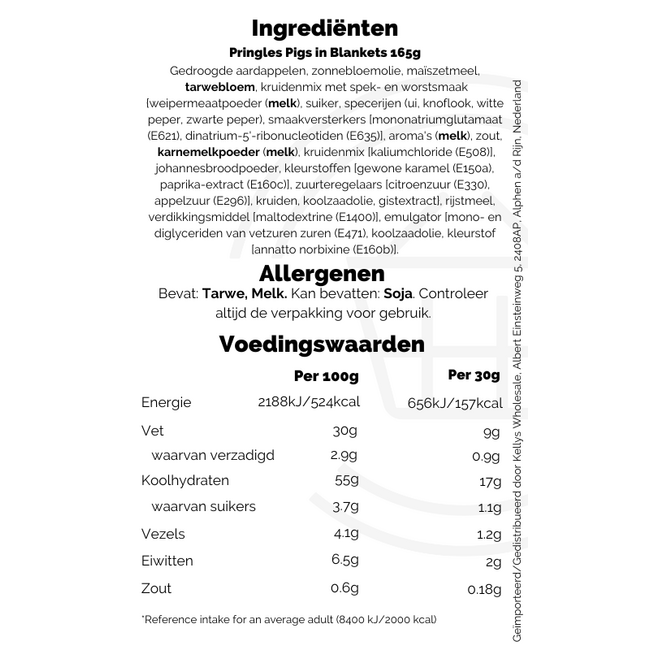 Pringles Pigs in Blankets 165g