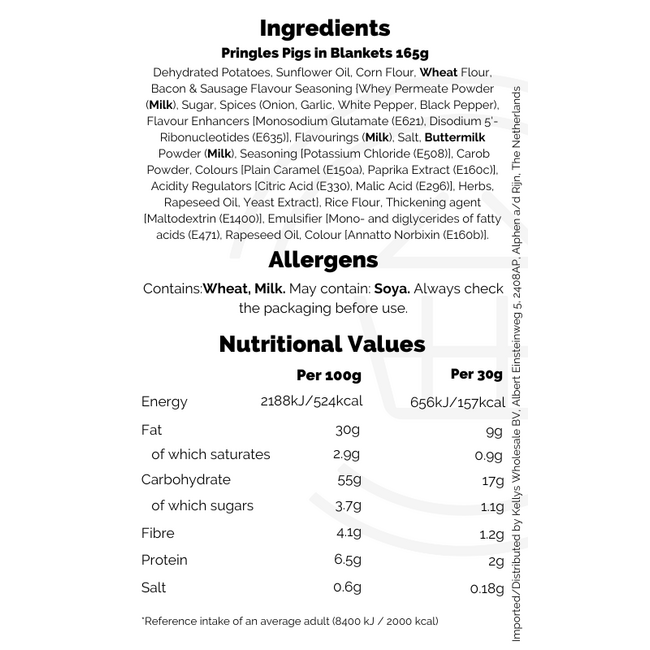 Pringles Pigs in Blankets 165g