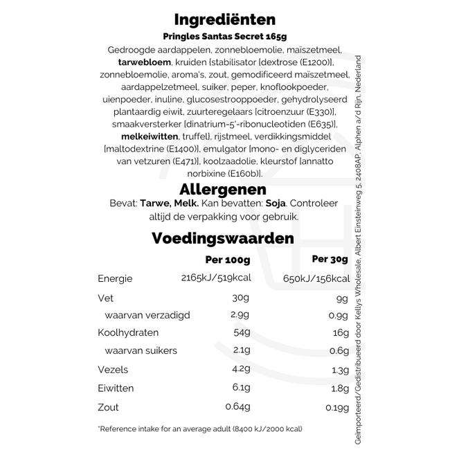 Pringles Santas Secret 165g