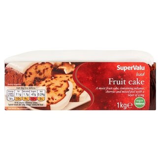 SuperValu Supervalu Iced Fruit Cake 1kg