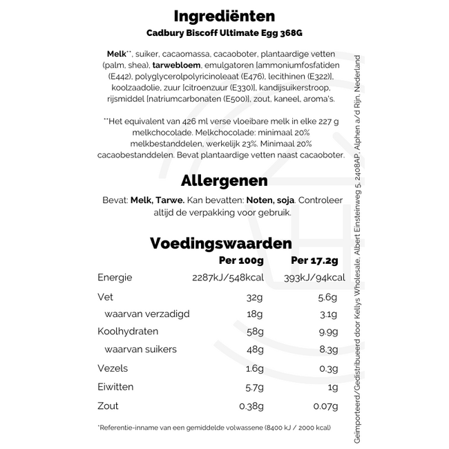 Cadbury Biscoff Ultimate Egg 368G
