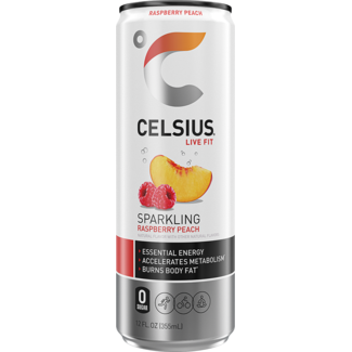 Celsius Celsius Raspberry & Peach 355ml