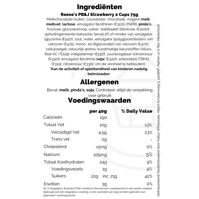Reese's PB&J Strawberry 2 Cups 79g