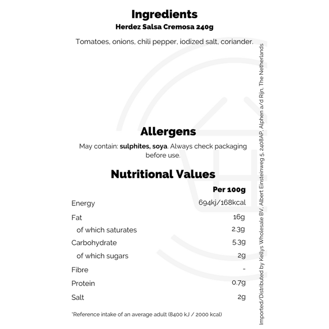 Herdez Salsa Chipotle Picante Cremosa 240g