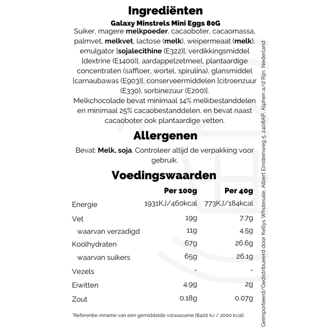 Galaxy Minstrels Mini Eggs 80G