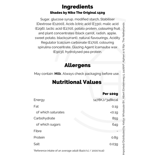 Shades by Niko The Original 150g