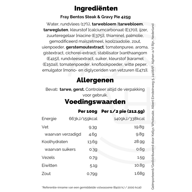 Fray Bentos Steak & Gravy 425g