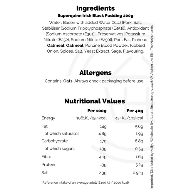 Superquinn Irish Black Pudding 200g