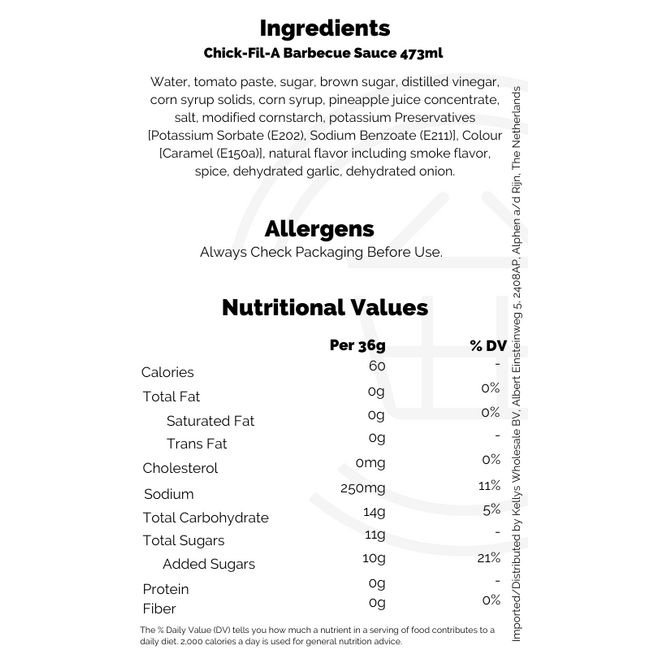 Chick-Fil-A Barbecue Sauce 473ml