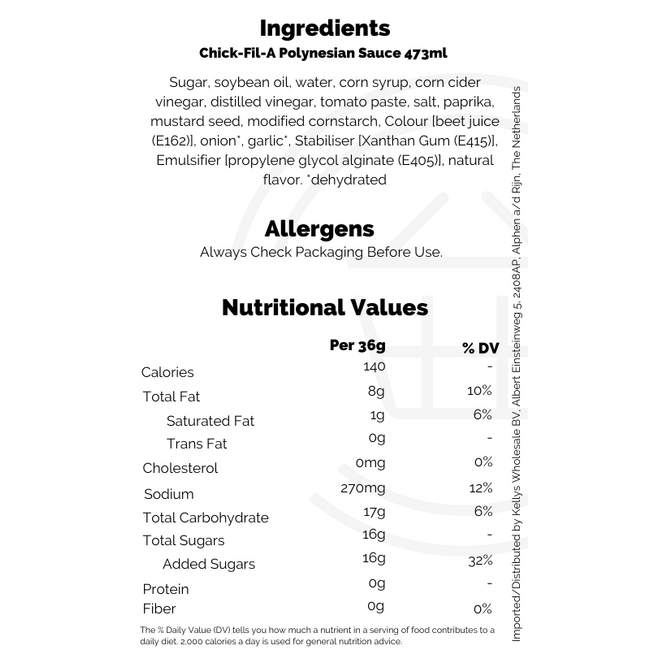 Chick-Fil-A Polynesian Sauce 473ml