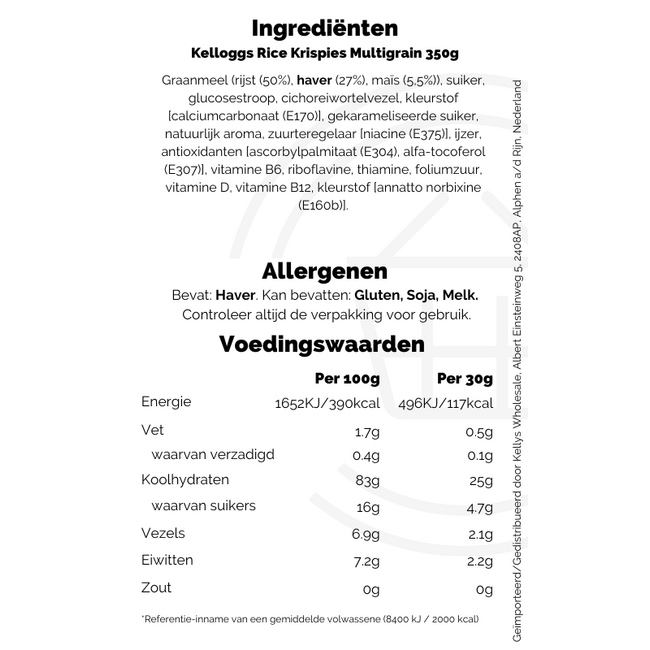 Kelloggs Rice Krispies Multigrain 350g