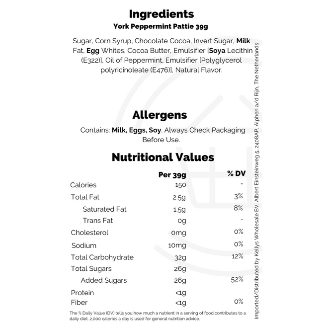 York Peppermint Pattie 39g