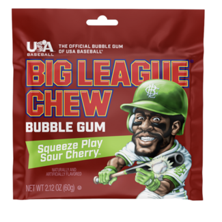Big League Big League Chew  Sour Cherry Pouch 60g