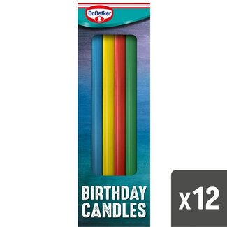 Dr. Oetker Dr Oetker Rainbow Birthday Candles 12pk
