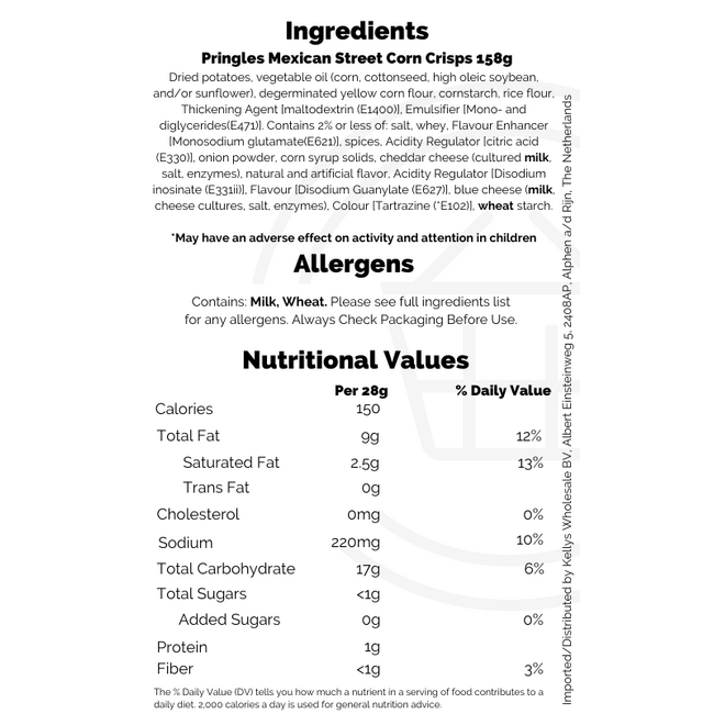 Pringles LG. 7-Layer Dip 158g