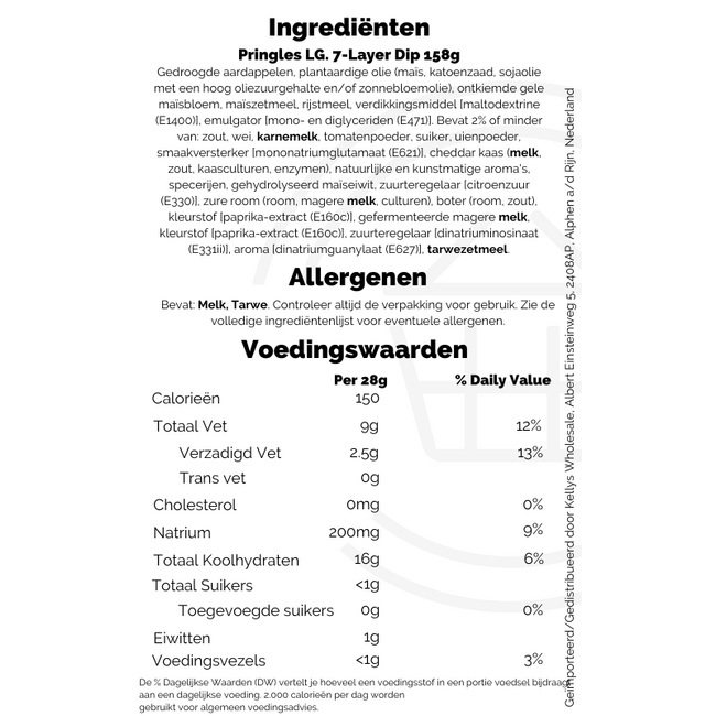 Pringles LG. 7-Layer Dip 158g