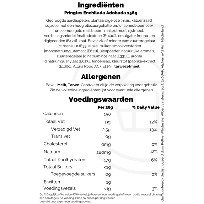 Pringles Enchilada Adobada 158g