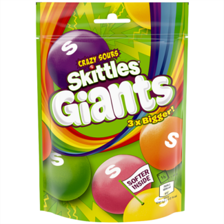 Skittles Skittles Giants Vegan Chewy Sour Sweets 132g