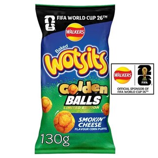 Walkers Wotsits Golden Balls Smokin Cheese 130g