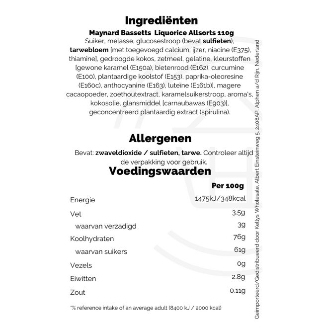 Maynard Bassetts Liquorice Allsorts 110g – Süßigkeiten