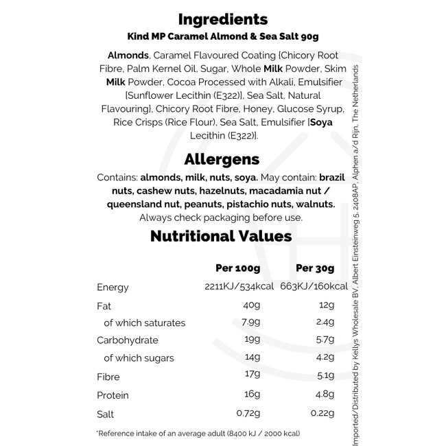 Kind MP Caramel Almond & Sea Salt 90g