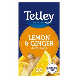 Tetley Tetley Zingy Lemon & Ginger Tea 40g