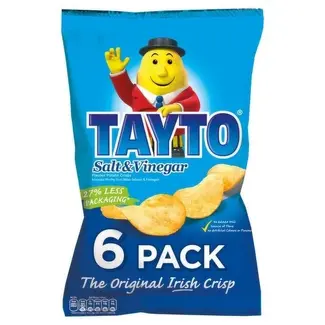 Tayto Tayto Salt & Vinegar 6pk
