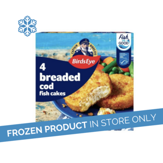 Birds Eye Birds Eye 4 Pack Cod Fish Cakes 198g