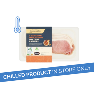 Signature Tastes Signature Dry Cure Canadian Maple Rasher 210g